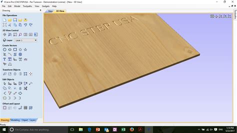 Vectric VCarve Pro And Desktop CNC Software CNC STEP USA