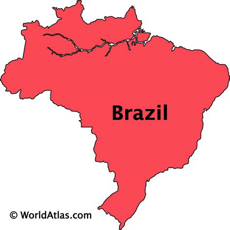 Brazil Located The Map Map Of Brazil Thong Thai Real