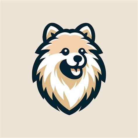 Ilustraci N Del Logotipo De La Mascota Del Perro De Pomerania Vector