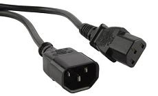 Hyperline PWC-IEC13-IEC14-1.8-BK Кабель питания монитор-компьютер IEC ...
