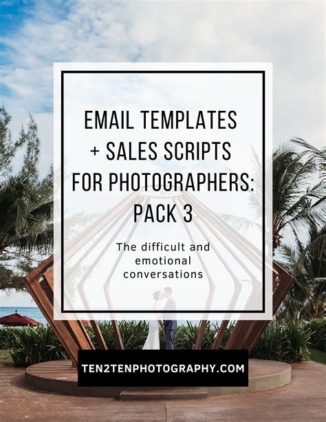 Email Templates for Photographers - Emotional + Difficult Conversations
