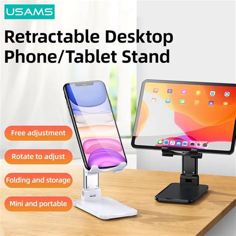 USAMS Foldable Desktop Phone Holder Tablet Stand For Ipad Phones ...