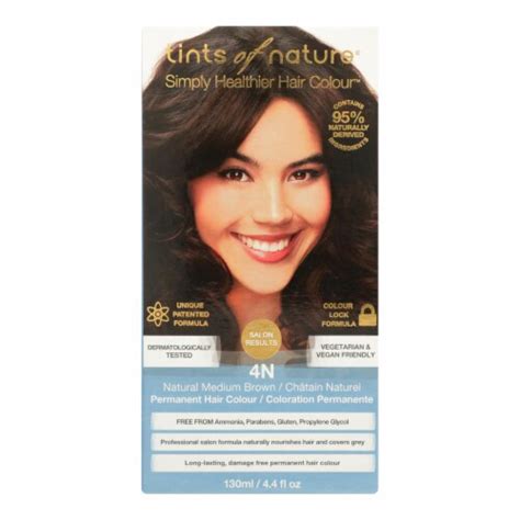 Tints Of Nature 4N Natural Medium Brown Hair Color - 1 Each - 4.4 FZ ...