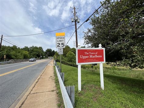 Welcome To The Town Of Upper Marlboro Historical Marker