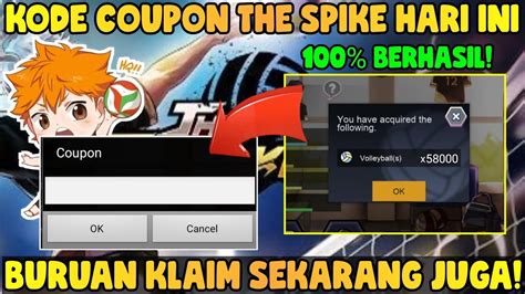 Update Kode Coupon The Spike Hari Ini Kode Kupon The Spike Volleyball