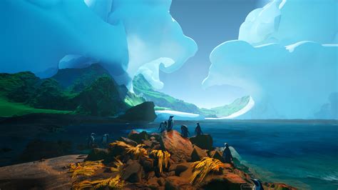 Penguin Beach Re Haulby Tyler Smith, Shore, Penguin, Coastline, Cloud ...