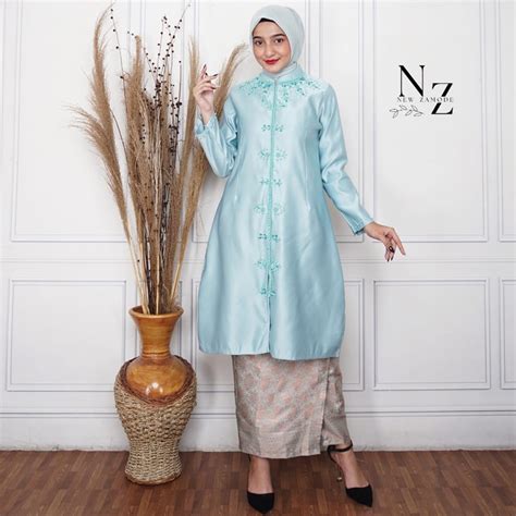 Jual Ghazza Kebaya Set Kebaya Kurung Modern Tafeta Kebaya Payet