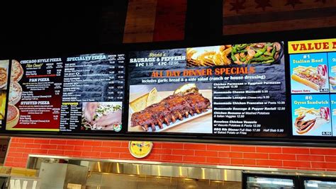 Menu At Joeys Red Hots Restaurant New Lenox