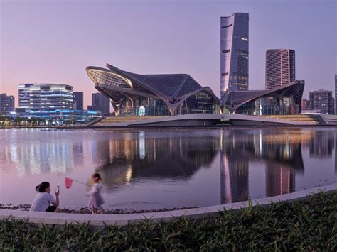 Zaha Hadid Architects Completes Zhuhai Jinwan Civic Art Centre In China