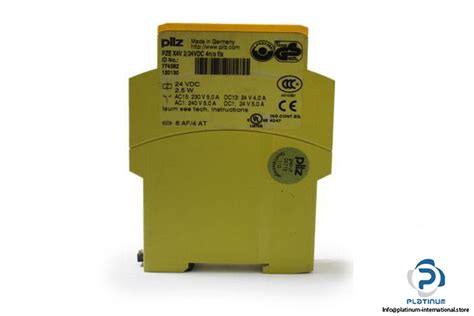 Pilz Pze X4v 224vdc 4no Flx 120130 Safety Relay Platinum International