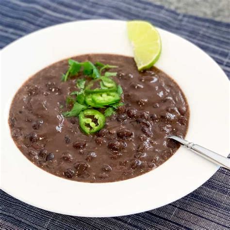 7 Minute Quick And Easy Black Bean Soup Daniels Plate