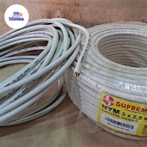 Jual Kabel NYM 3x2 5 SNI Kabel Supreme 3x2 5 Meteran Kabel Eterna 3x2