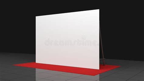 Backdrop Press Banner X Meters With Red Carpit D Render Template