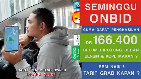 Minggu Ini Cuma Segini Orderan Grab Car Online Dapat Penumpang