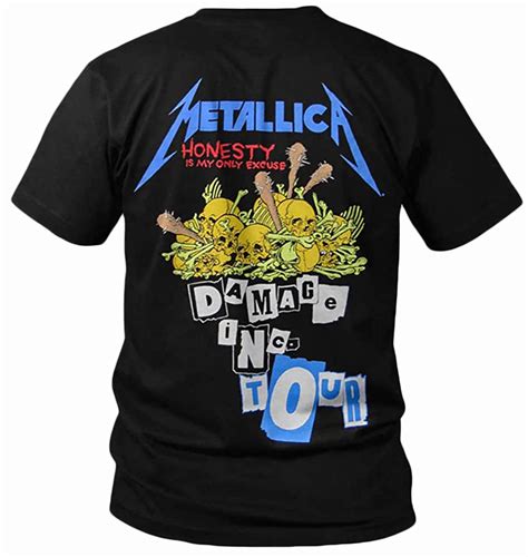 Metallica Metallica Damage Inc Tour Two Sided Adult T Shirt