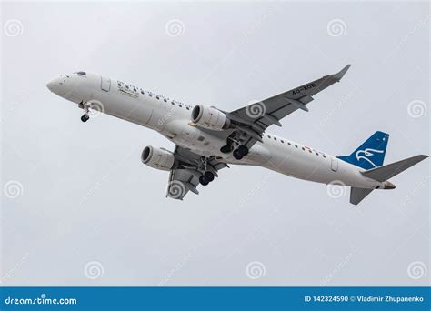 Moscow Russia March Aircraft Embraer Erj Lr Erj