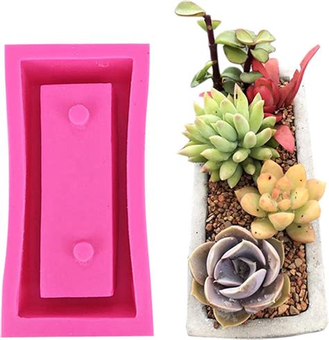 Amazon Silicone Concrete Flower Pots Molds Silicone Planter Molds