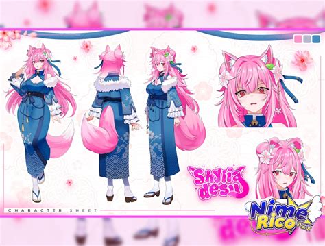 Hoja De Referencia De Personajes Hoja De Referencia De Vtuber Hoja