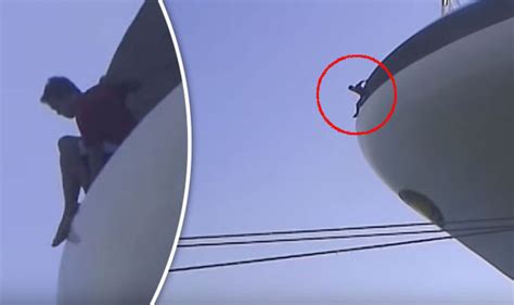 Watch Princess Cruises Passenger Jumps Over 50ft From Front Of Ship Cruise Travel Express