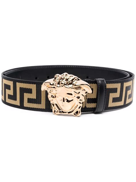 Versace Medusa Head Leather Belt Black Farfetch Ca