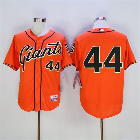 2017 Willie Mccovey 44 Mlb Jerseys Majestic Yellow Orange Official Cool