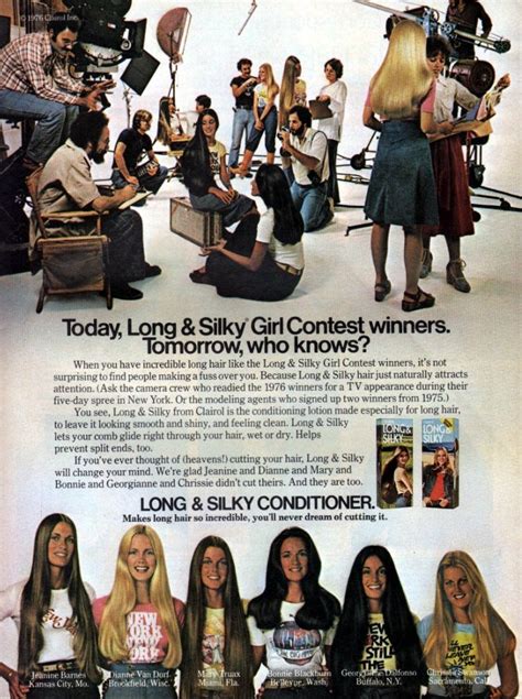 Long And Silky Contest 1970s Retro Beauty Clairol Long Silky Hair