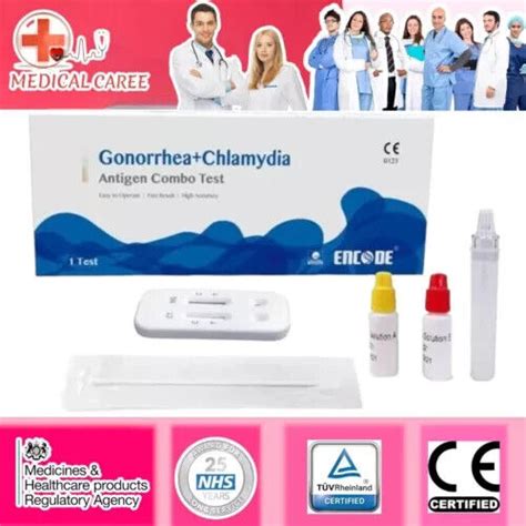 Chlamydia Gonorrhoea Syphilis Male Female Swab Test Kit Sti Std