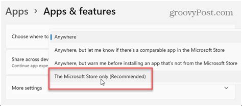 Make Windows Only Install Apps From Microsoft Store