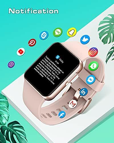 GRV Montre connectée pour Femme Homme Oxymetre Smartwatch Compatible