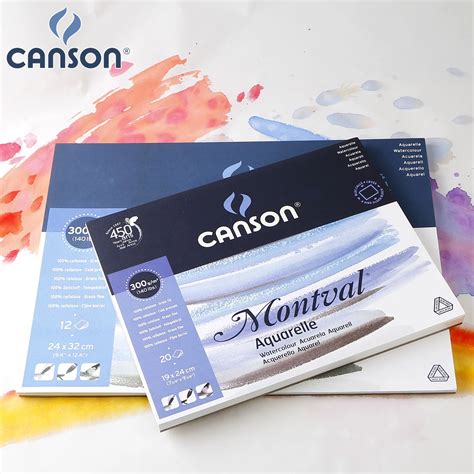 Canson 32k 8k 185g M2 Aquarelle Painting Watercolor Paper 12sheets Hand Painted Paint Drawing