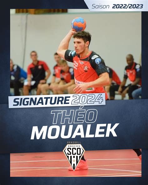 Théo Moualek demi centre d Angers SCO Handball Angers SCO Handball