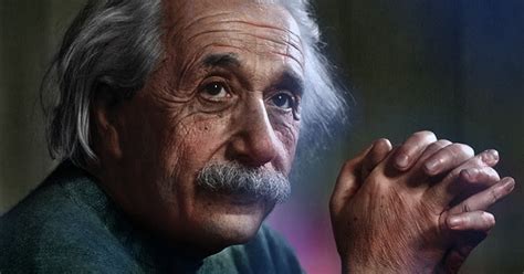 Colors for a Bygone Era: Albert Einstein (1879 - 1955) by Yousuf Karsh