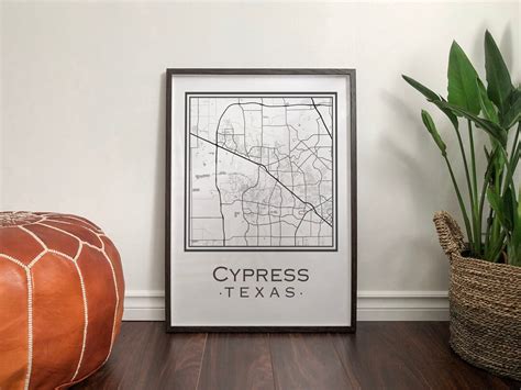 Cypress Texas Map digital Download - Etsy