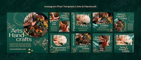 Premium Psd Arts And Handcraft Template Design