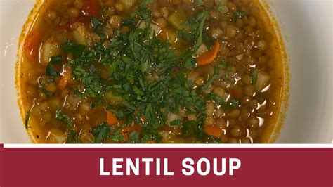 How To Make Lentil Soup Vegan Lentil Soup The Frugal Chef Youtube