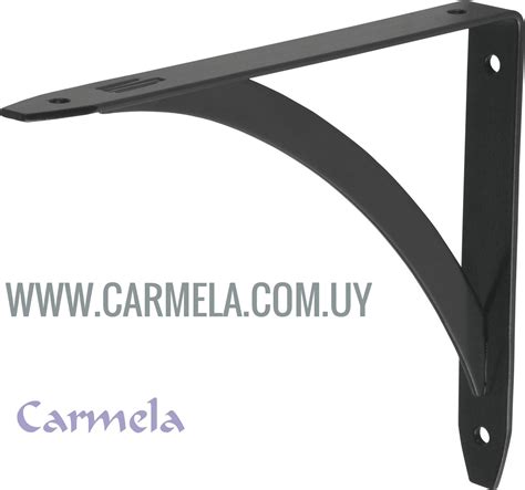 Escuadra Acero Decorativa Estante Cm Negra Fiero Barraca Carmela