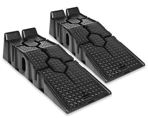Buy Set Of 2 Car Ramps Heavy Duty Black 3 Ton Plastic Ramp For Car