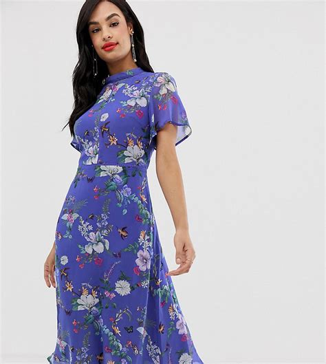 Oasis Dress Blue Floral Dresses Images 2022