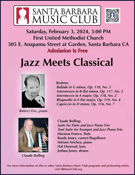 Jazz Meets Classical Santa Barbara Music Club