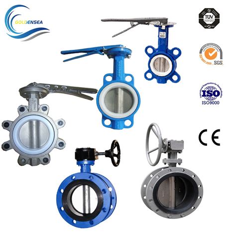 Pn16 Ductile Iron Body Disc Ss410 Shaft Epdm Seal 3 Inch Dn80 Wafer Type Butterfly Valve China