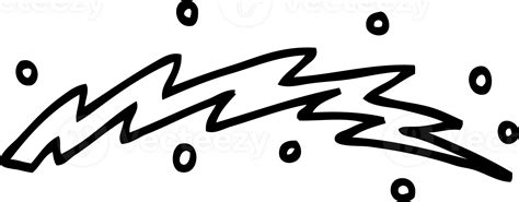 Black And White Cartoon Lightning Bolt 44288921 Png