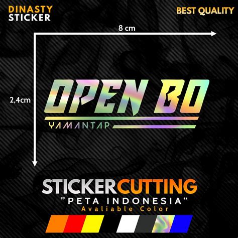 Jual STICKER STIKER CUTTING VIRAL OPEN BO YA MANTAP Shopee Indonesia