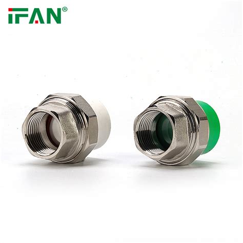 Ifan Factory Wholesale Plastic Ppr Pipe And Fittings Green Thread Brass