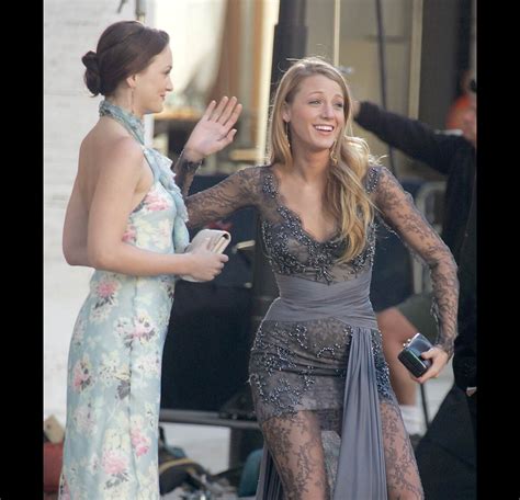 Photo Leighton Meester Et Blake Lively Sur Le Tournage De Gossip Girl