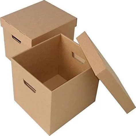 Cardboard Single Wall 3 Ply Plain Heavy Duty Corrugated Packaging Box