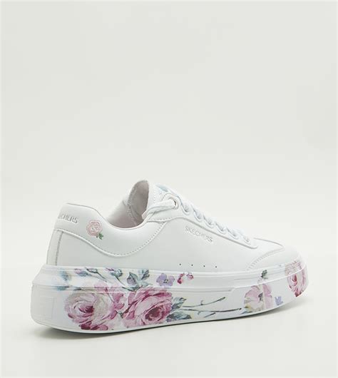 Buy Skechers Cordova Classic Painted Florals Lace Up Sneakers In White 6thstreet Qatar