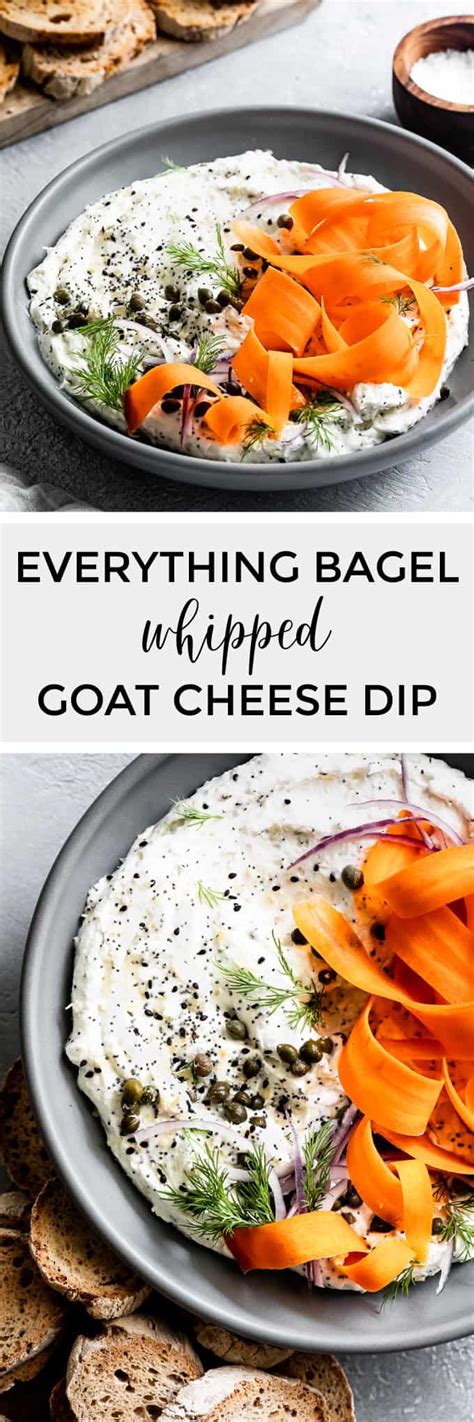 Everything Bagel Seasoning Whipped Goat Cheese Snixy Kitchen