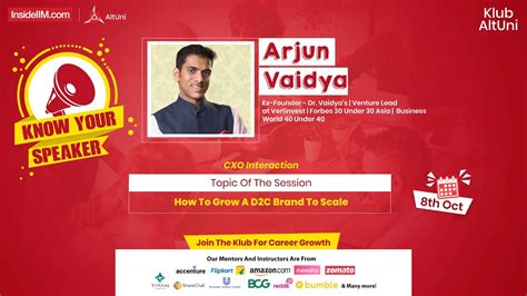 How To Build A D2c Brand To Scale Ft Arjun V Venture Lead