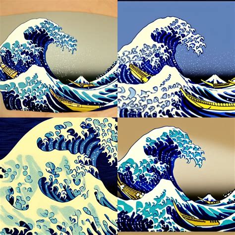 The Great Wave Off Kanagawa As A Hand K Stable Diffusion Openart