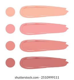 Realistic Pink Nude Lipstick Lip Gloss Stock Vector Royalty Free 2510999111 Shutterstock